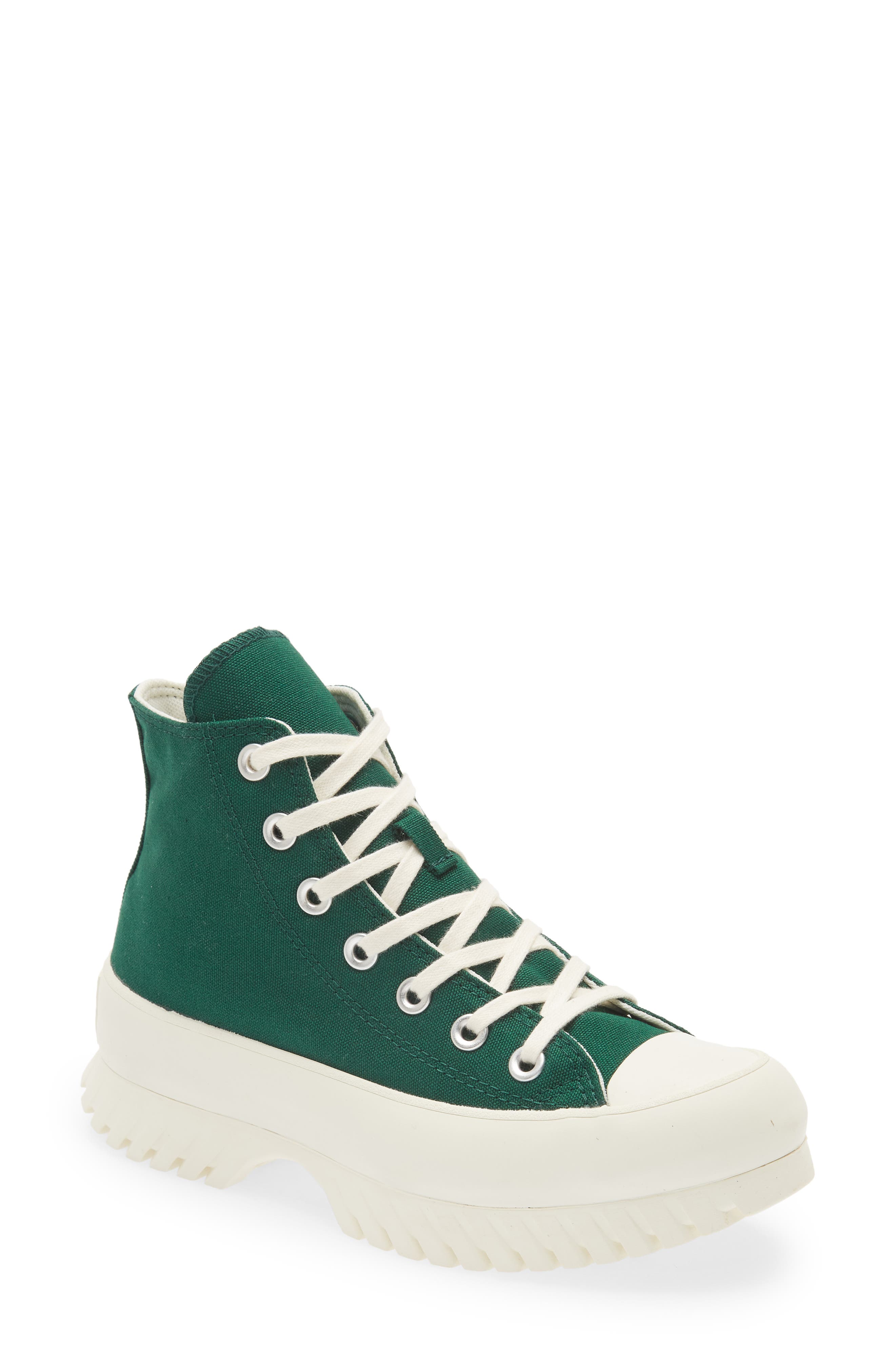 high top converse platform green