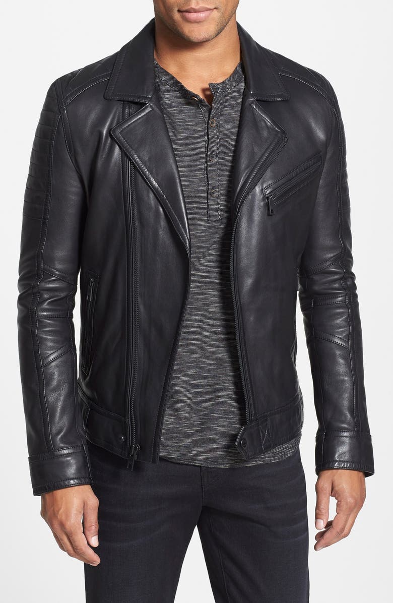 Andrew Marc 'Brayden' Quilted Leather Moto Jacket (Online Only) | Nordstrom