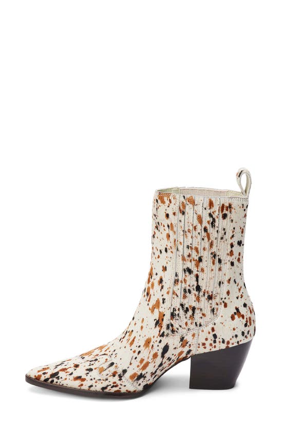 Shop Matisse Collins Western Boot In White Multi Speckle Calf Hair