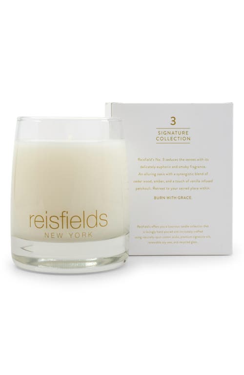 REISFIELDS Classic Collection Scented Candle in White - No 3