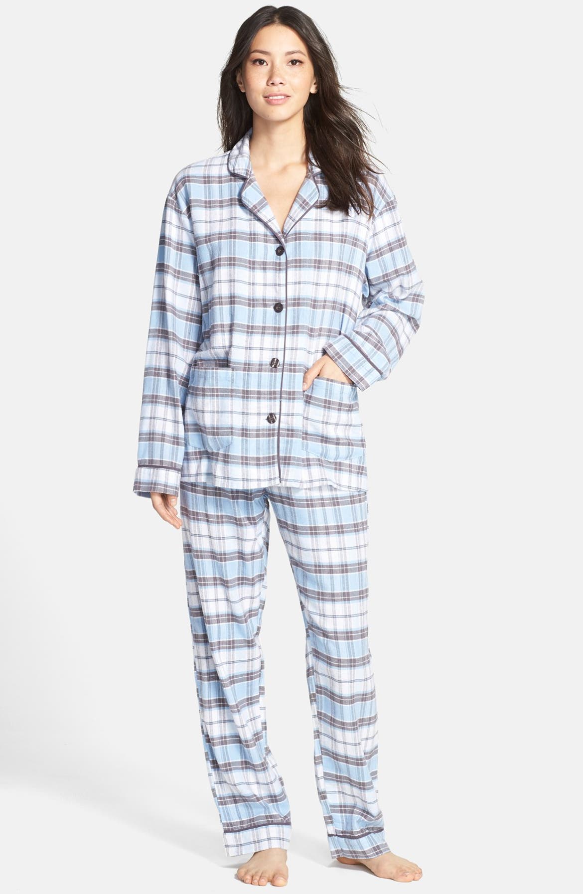 PJ Salvage Plaid Flannel Pajamas | Nordstrom