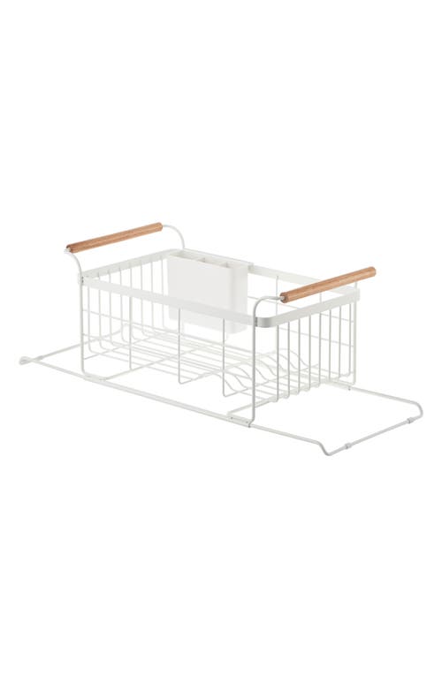 Yamazaki Tosca Over-the-sink Dish Drainer Rack In White