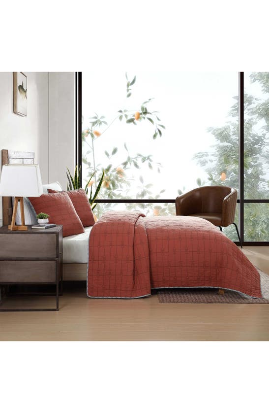 Eddie Bauer Troutdale Cotton Quilt 3-piece Set In Ginger Orange