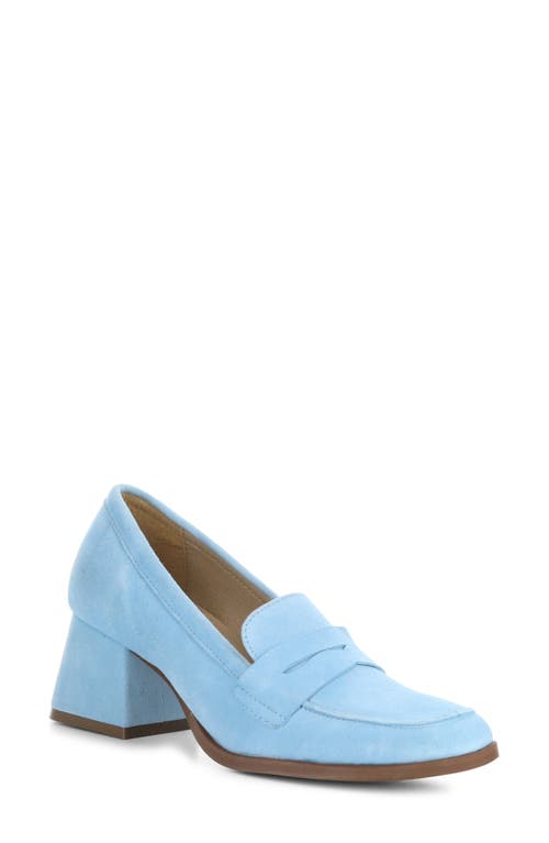 Ama Penny Loafer Pump in Aquamarine