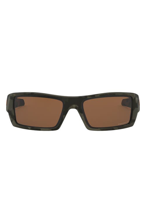 Oakley Gascan 60mm Prizm Polarized Rectangle Sunglasses in Matte Olive Camo Tungsten at Nordstrom