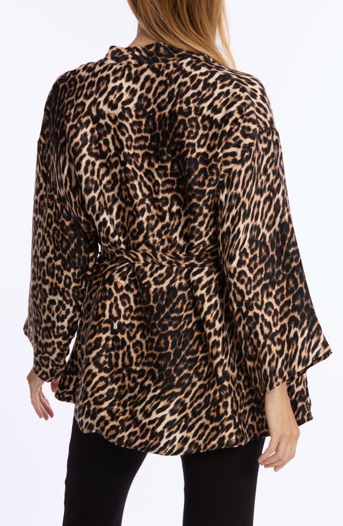 Cache Coeur Roxane Maternity Robe In Leopard