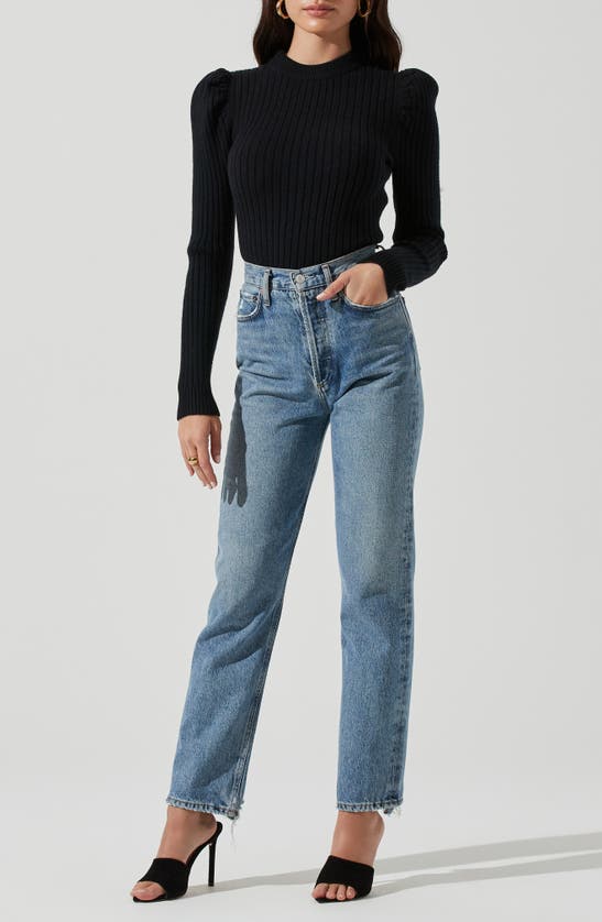 ASTR BACK CUTOUT SWEATER