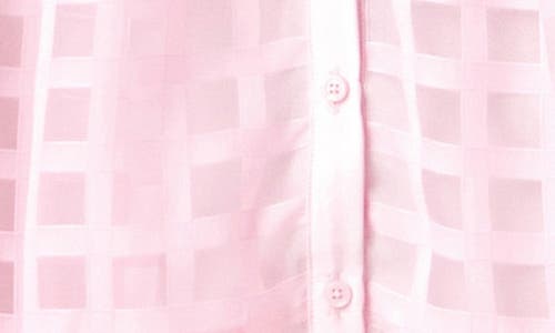 ENGLISH FACTORY ENGLISH FACTORY GRID PATTERN TIERED MIDI SHIRTDRESS
