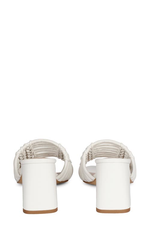 Saint G Bethany Block Heel Slide Sandal In Off White