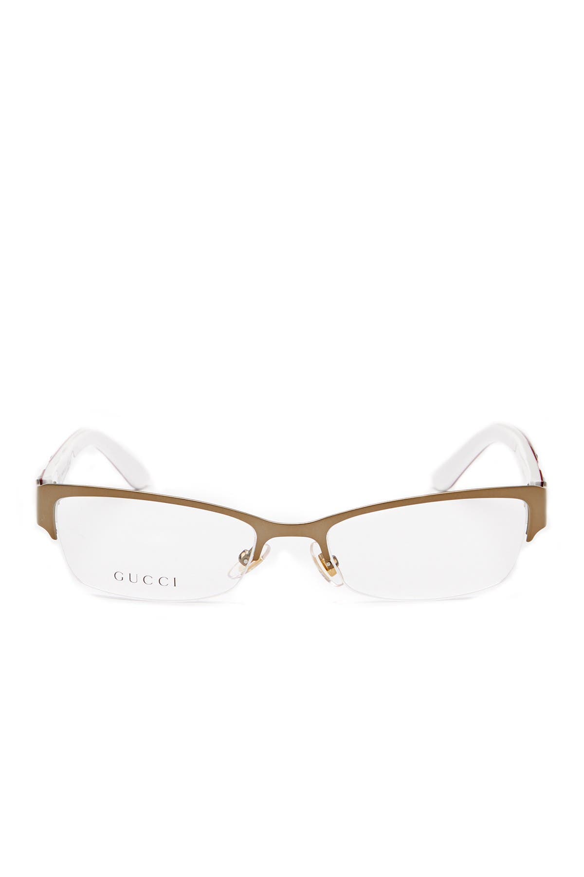 gucci semi rimless eyeglasses