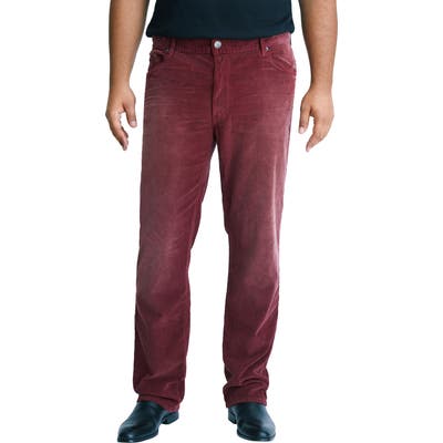 Mvp Collections Straight Leg Corduroy Jeans, Red