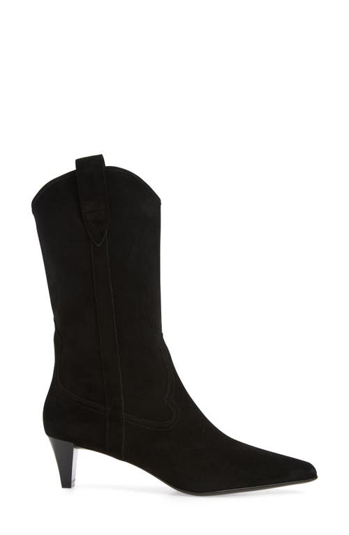 Shop Jeffrey Campbell Mulhall Western Boot In Black Suede