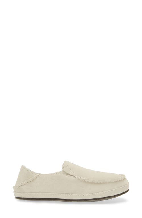 Olukai Nohea Nubuck Slipper In Bone/bone
