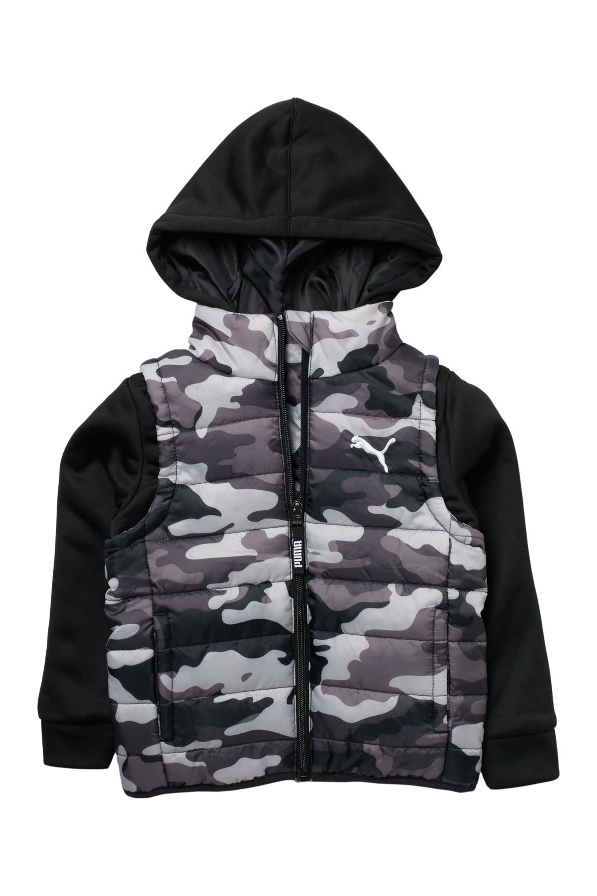 vest over hoodie