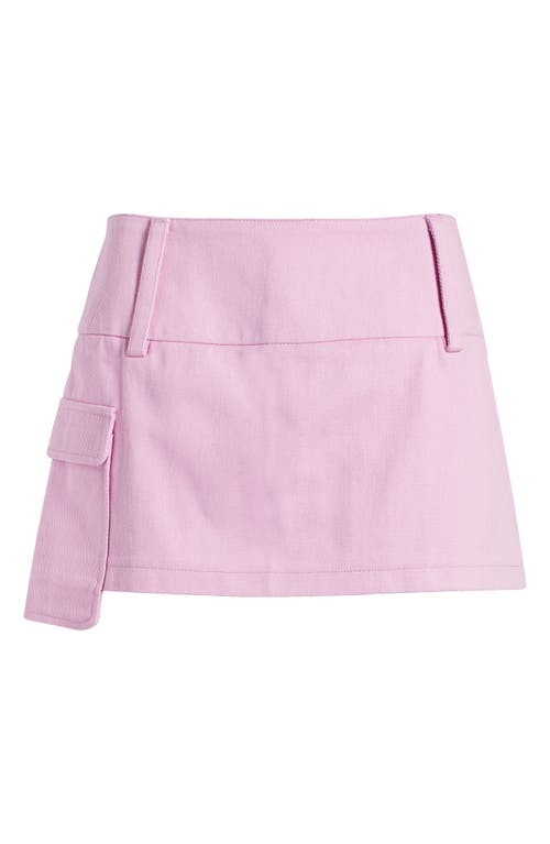 BY.DYLN Pippa Cargo Denim Miniskirt in Pink