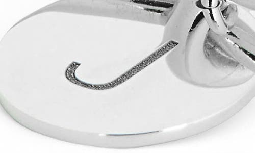 Meshmerise Love Knot Initial Bracelet In White-j
