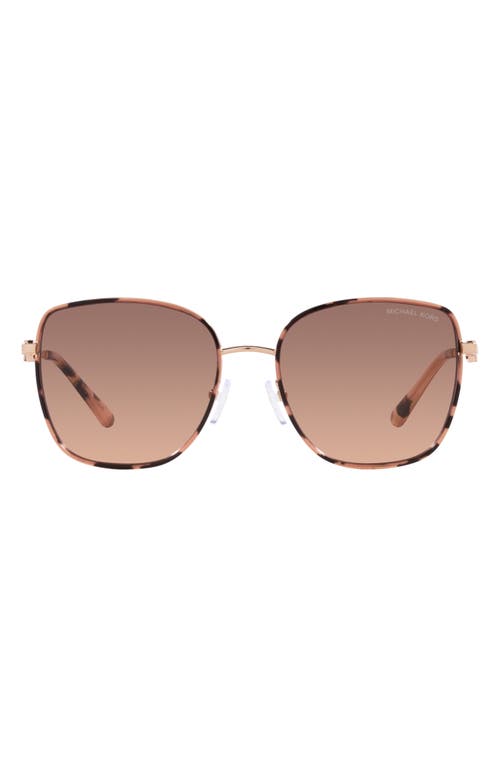 Michael Kors Empire 56mm Gradient Square Sunglasses in Brown at Nordstrom