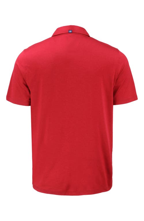 Shop Cutter & Buck Comfort Performance Jersey Polo In Cardinal Red