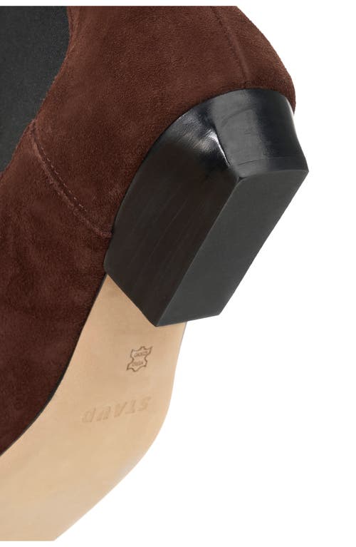 Staud Wally Chelsea Boot In Mahogany
