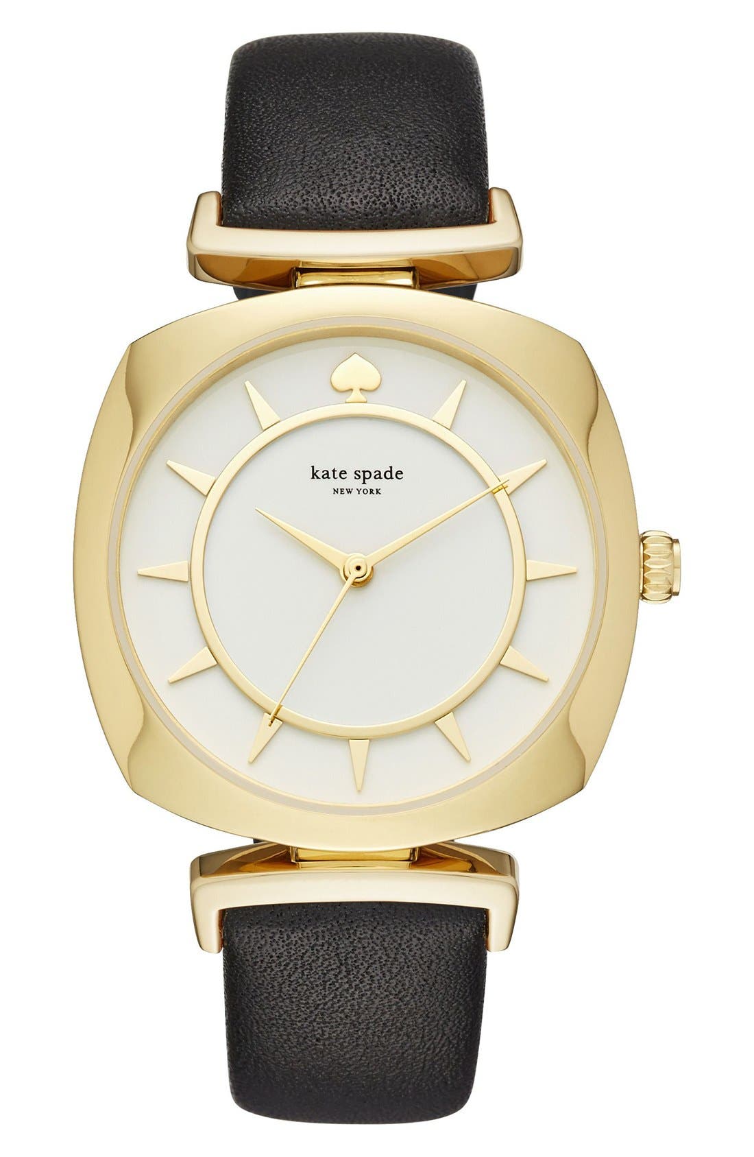 kate spade new york barrow leather strap watch, 34mm Nordstrom
