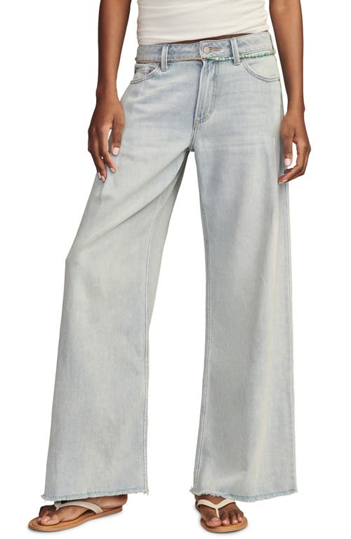 Lucky Brand Palazzo Jeans In Gray