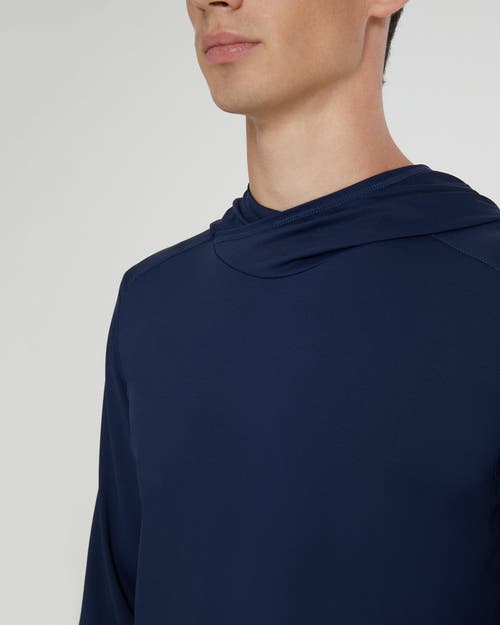 Shop Onia Hooded Sun Tee In Deep Navy