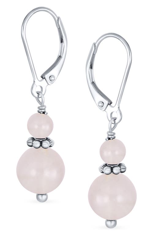 Bling Jewelry Resin Drop Earrings In Rose