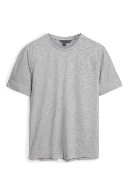 Shop John Varvatos Park Slub Jersey Crewneck T-shirt In Griffin Grey