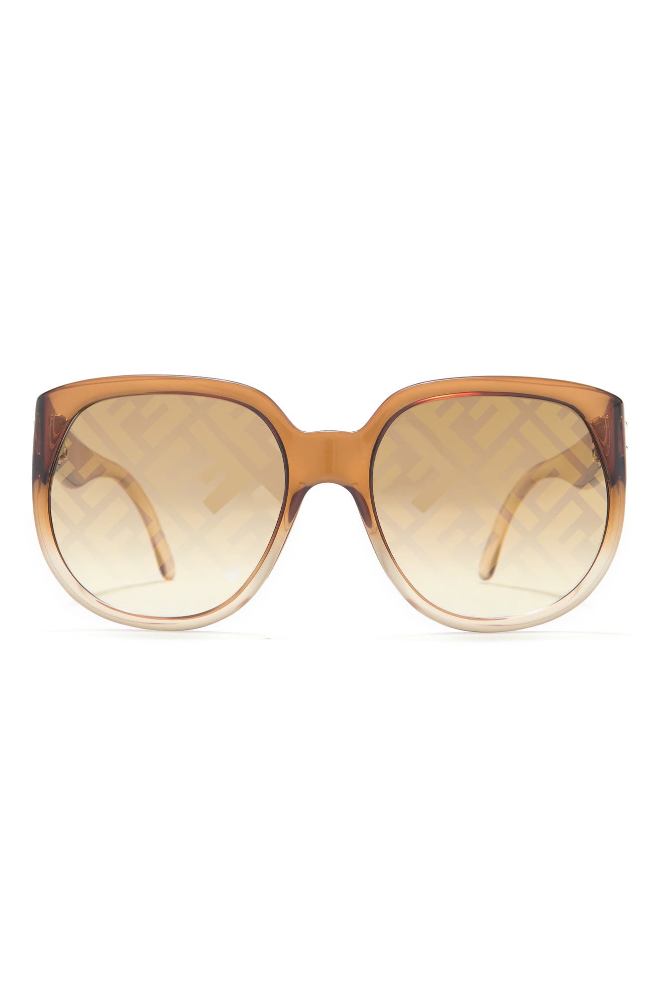 Fendi O'Lock - Gradient brown acetate sunglasses