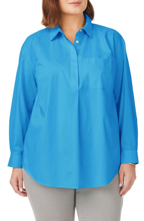 Foxcroft Lacey Non-Iron Popover Tunic Top at Nordstrom