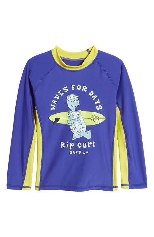 RIP CURL RIP CURL KIDS' TUBE TURTLE UV LONG SLEEVE PERFORMANCE RASHGUARD