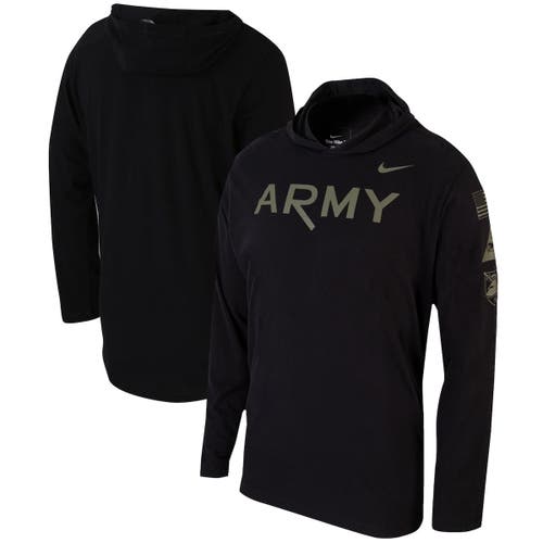 Men's Nike Black Army Black Knights 1st Armored Division Old Ironsides Rivalry Long Sleeve Hoodie T-Shirt