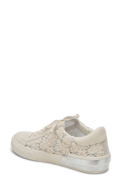 Shop Dolce Vita Zina Sneaker In Cream/blue Lace