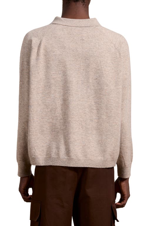 Shop Found Oversize Polo Sweater In Light Brown