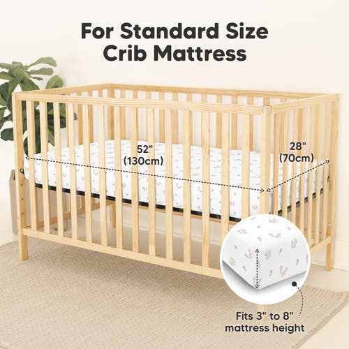 Keababies 2-pack Isla [protect+] Waterproof Crib Sheets In Nibbles/bruce