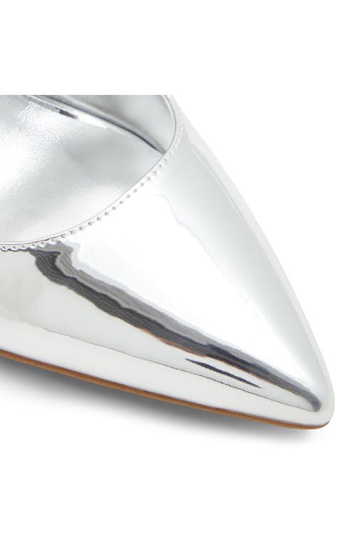 Shop Aldo Meesha Slingback Pointed Toe Pump In Silver