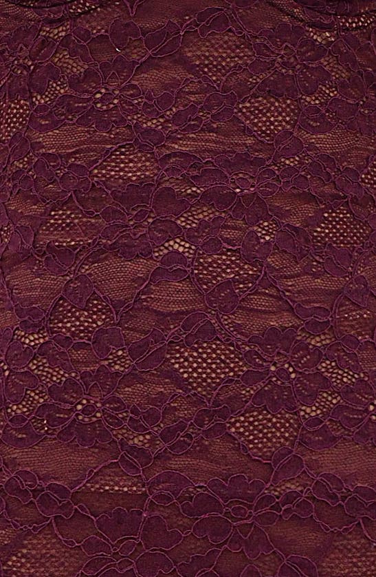 House Of Cb Melina Underwire Lace Midi Cocktail Dress In Mulberry