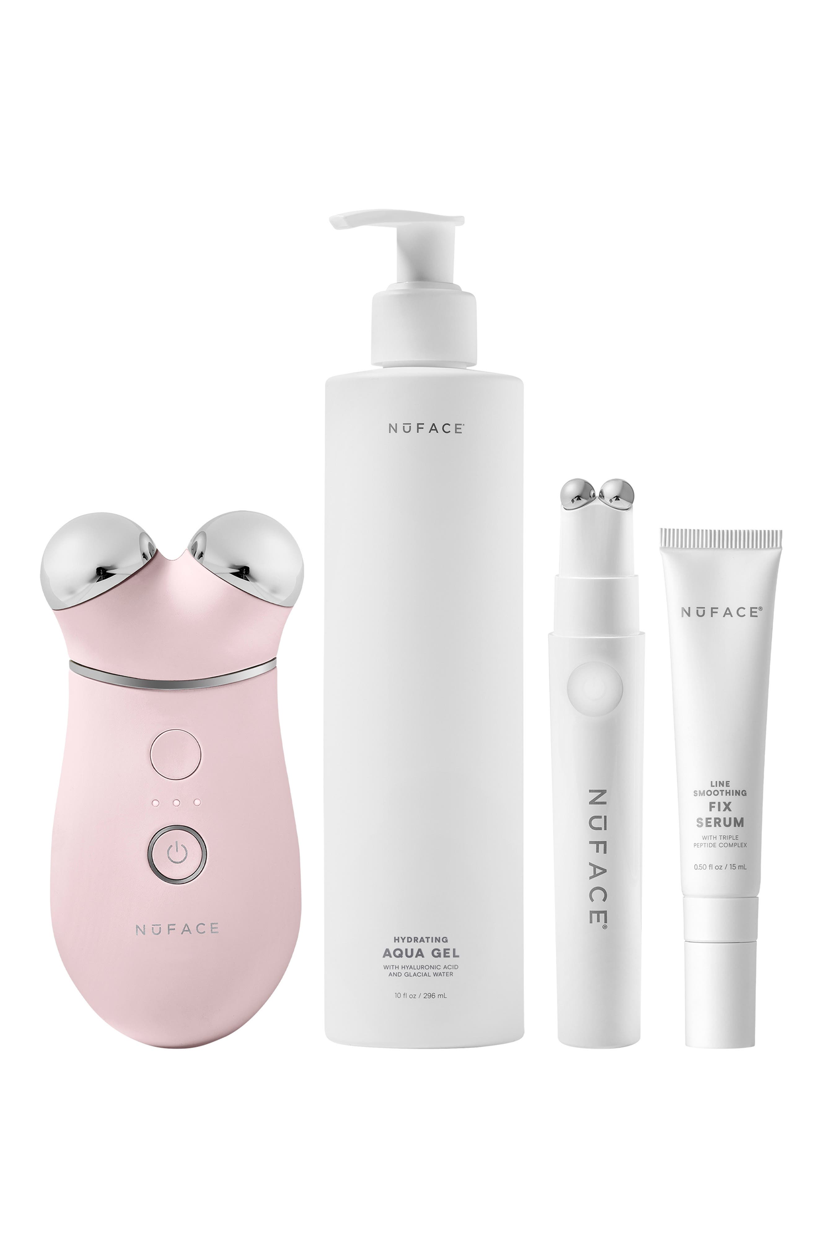 NuFACE® TRINITY+ and FIX Sculpt & Smooth Facial Device Routine Set (Nordstrom Exclusive) (Limited Edition) $689 Value in Sandy Rose 
