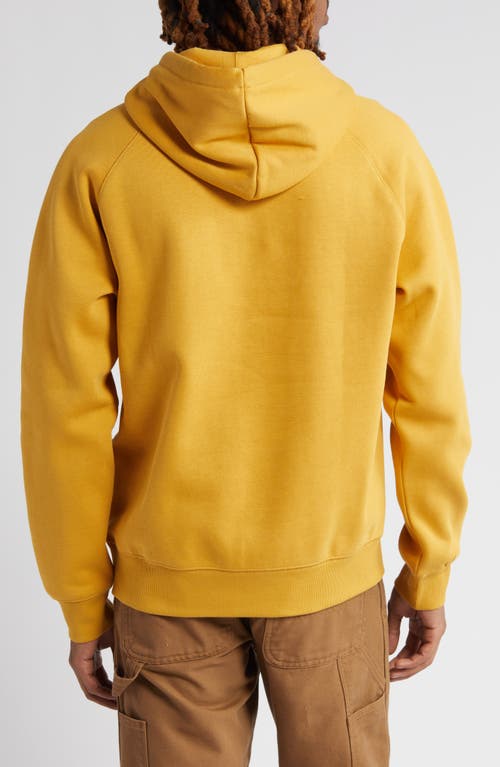 Shop Carhartt Work In Progress Chase Fleece Hoodie In Sunray/gold