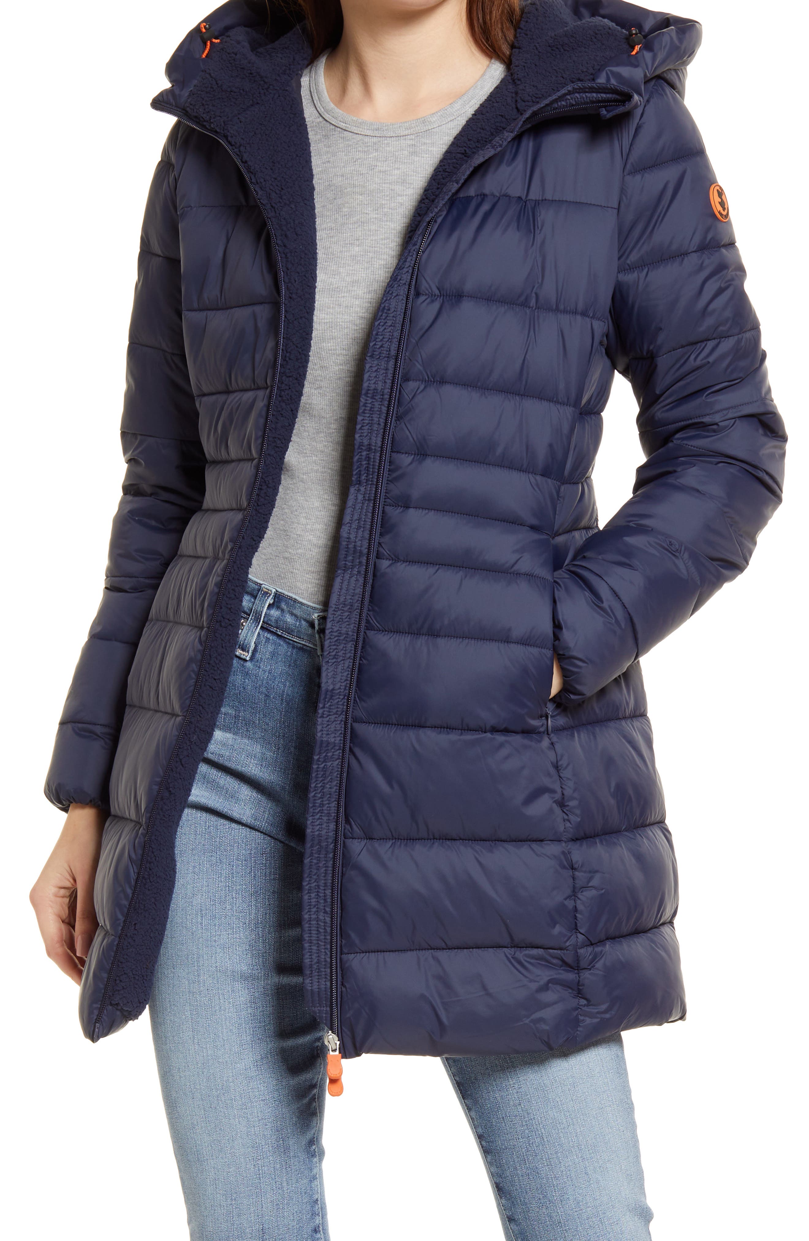 long black waterproof puffer coat