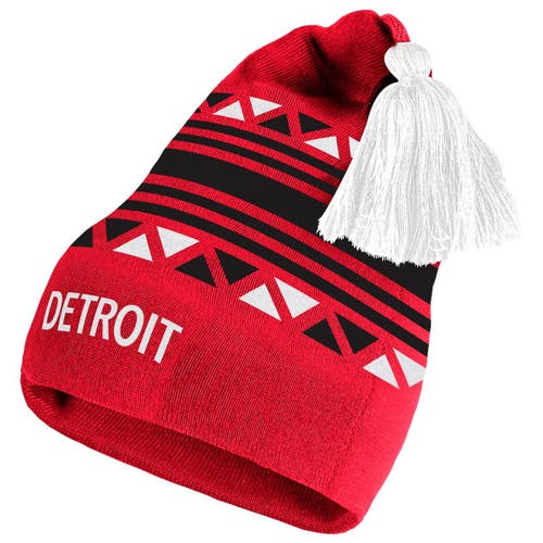 Men's adidas Red Detroit Red Wings Reverse Retro 2.0 Pom Cuffed Knit Hat