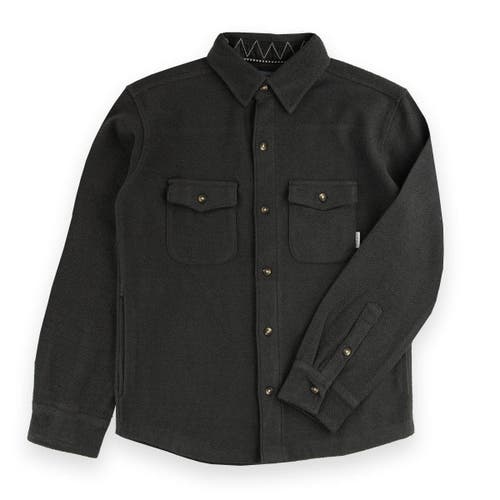 Sovereign Code Favor Button Down Knit Shirt In Gunmetal