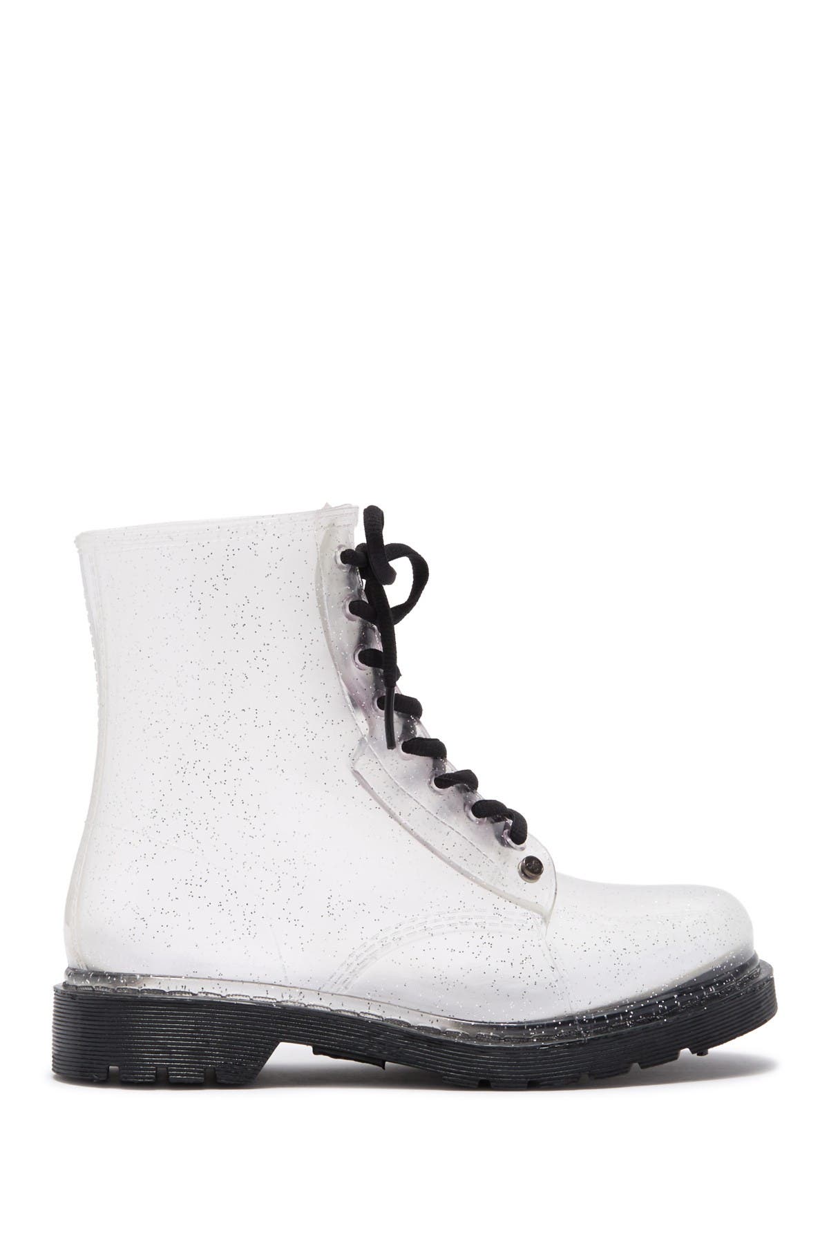 silver glitter rain boots