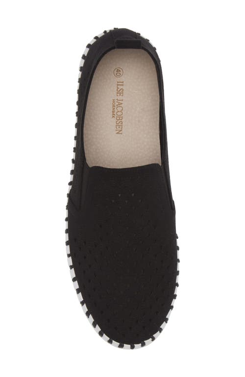 Shop Ilse Jacobsen Tulip Slip-on Sneaker In Black