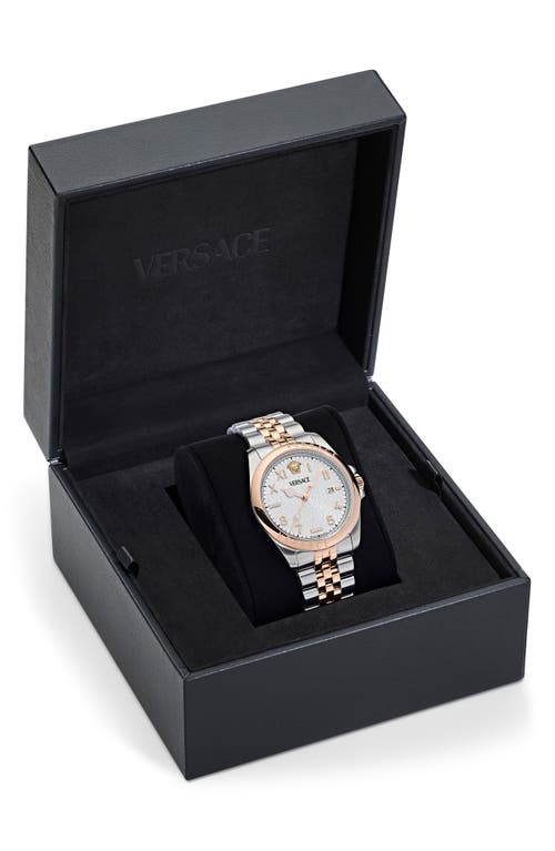 Shop Versace Anteo Bracelet Watch, 41mm In Two Tone