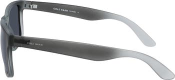 55mm Polarized Matte Square Sunglasses