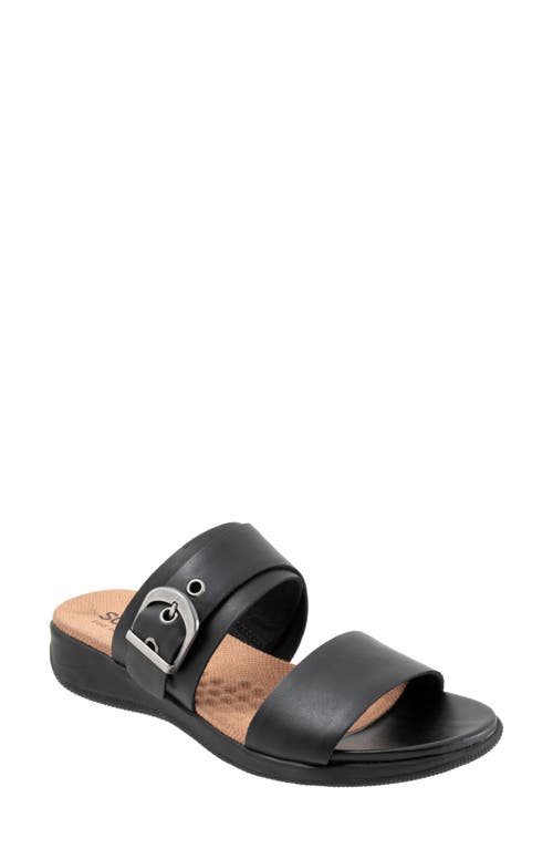 SoftWalk Toki Slide Sandal Black at Nordstrom,