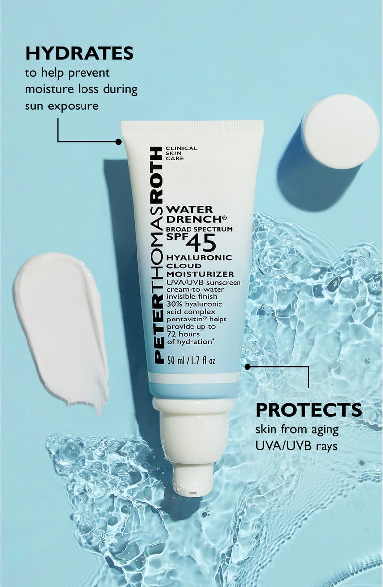 Peter Thomas Roth Water Drench<sup>®</sup> Hyaluronic Cloud Moisturizer SPF 45, Alternate, color,