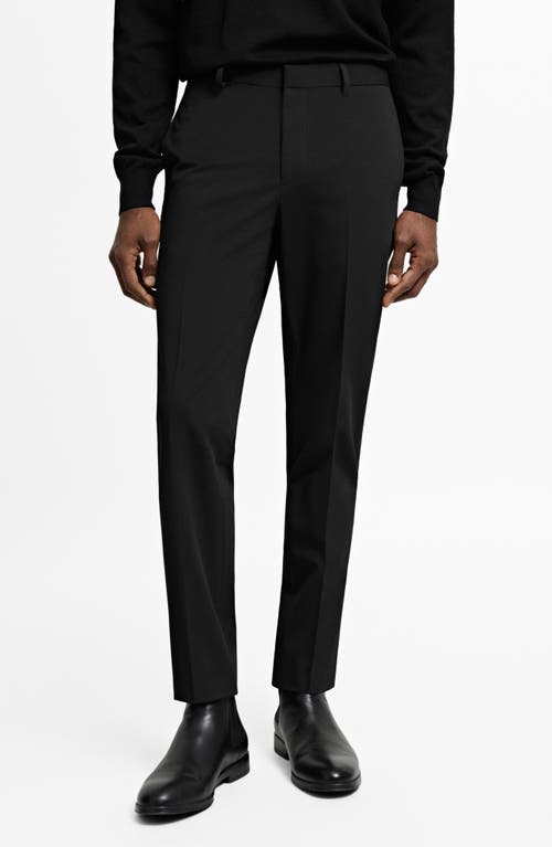 Mango Men's Stretch Fabric Super Slim-fit Suit Pants In Black