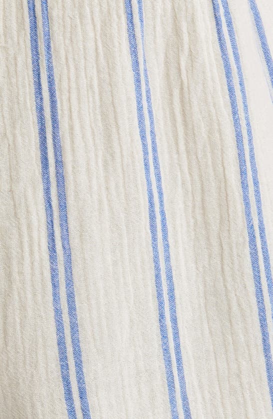 Shop Rip Curl Premium Surf Stripe Cotton Romper In Blue
